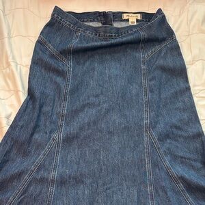 Madewell Dark Blue Denim Skirt
